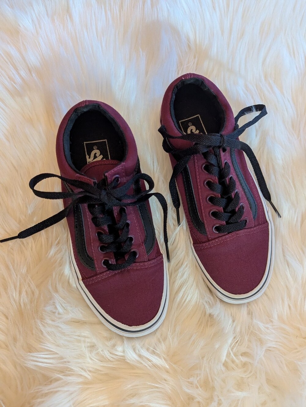 Vans Maroon Low Top Sneakers